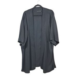 Aritzia Talula Kimono Open Cardigan‎ Women XXS XS Black Slits Lightweight Office
